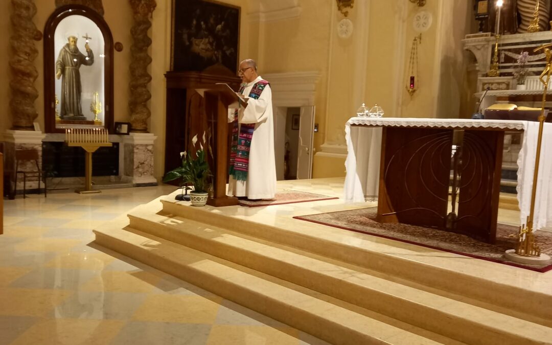 Convegno di Cultura M.C.S. di Brindisi, Santa Messa apertura anno Sociale