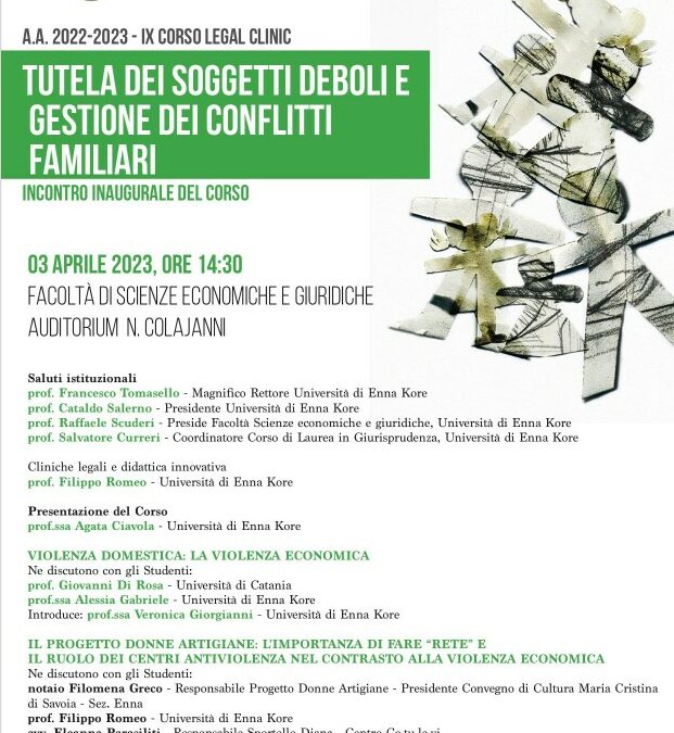 Convegno di Cultura Beata Maria Cristina di Savoia – Enna – Conferenza sulla “Tutela dei soggetti deboli e gestione dei conflitti familiari”