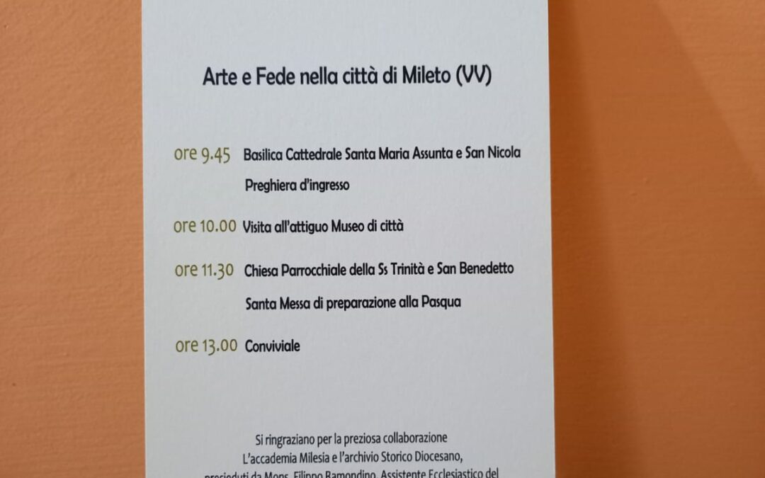 Convegno di Cultura Beata Maria Cristina di Savoia – Vibo Valentia – Visita al Museo statale di Mileto